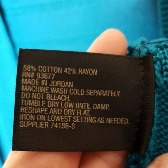 Worthington Womens Teal NWOT Open Front Cardigan - Picture 5 of 5